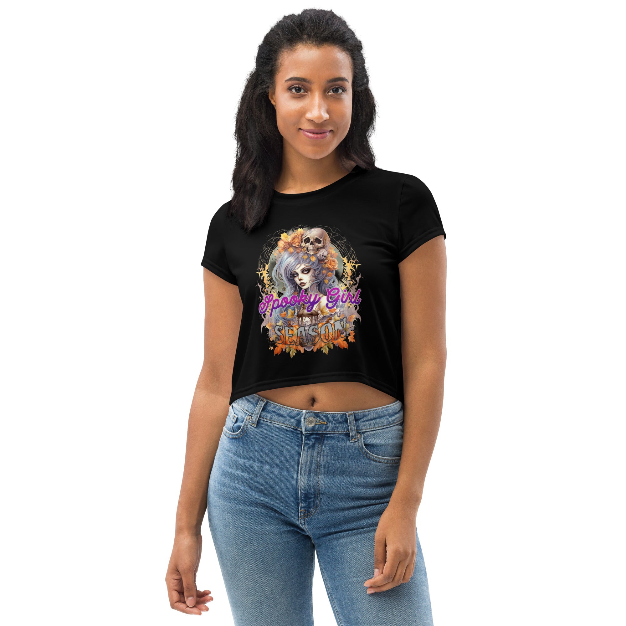 Spooky Girl Season Crop Tee